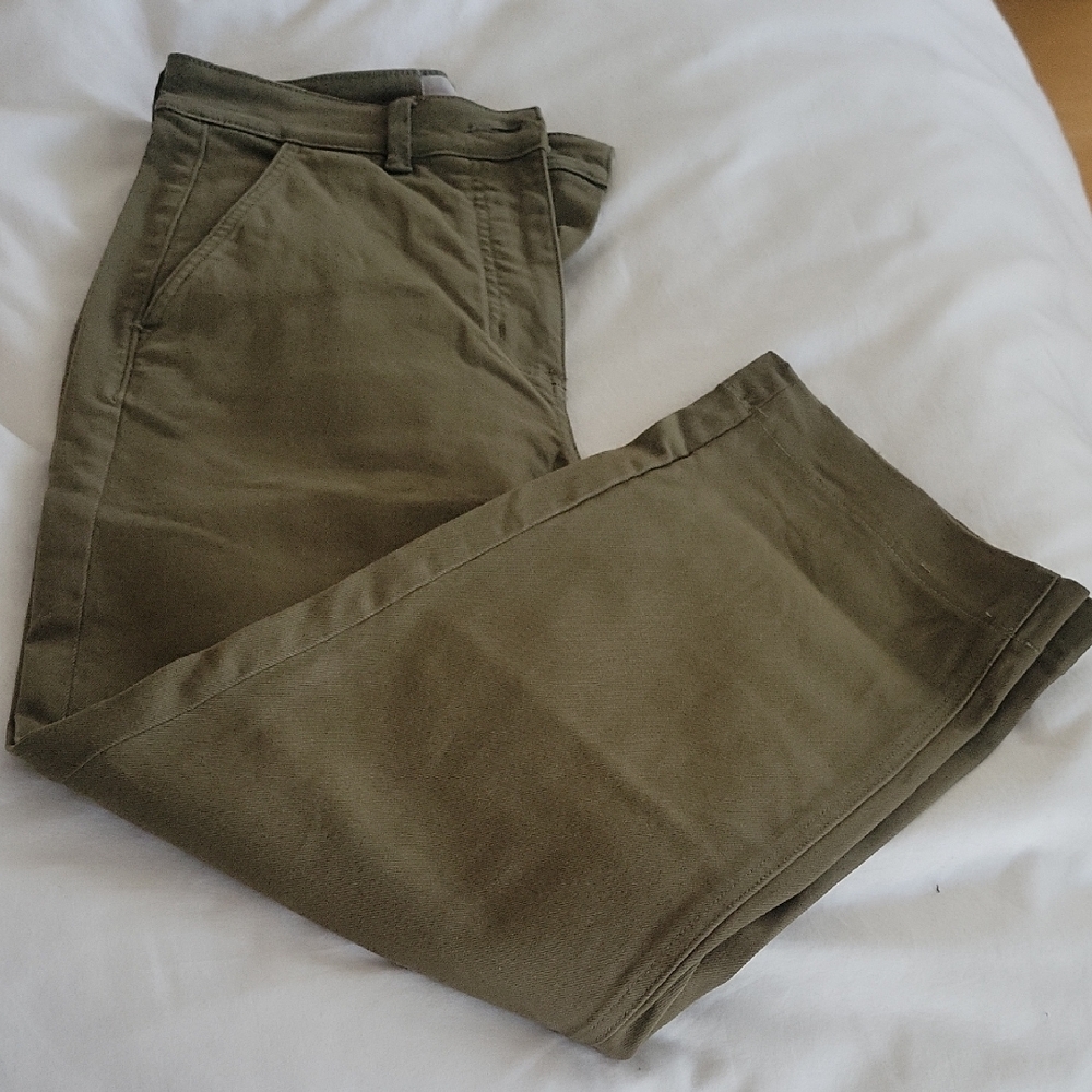 Everlane Women's Khaki Green Pants